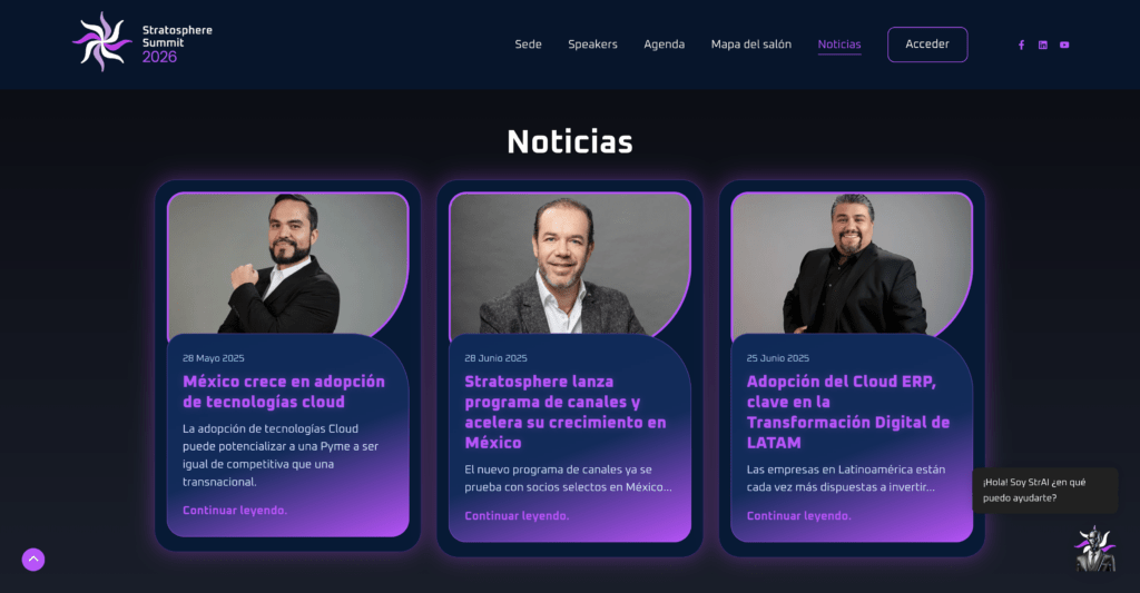 Noticias Stratosphere Summit 2026